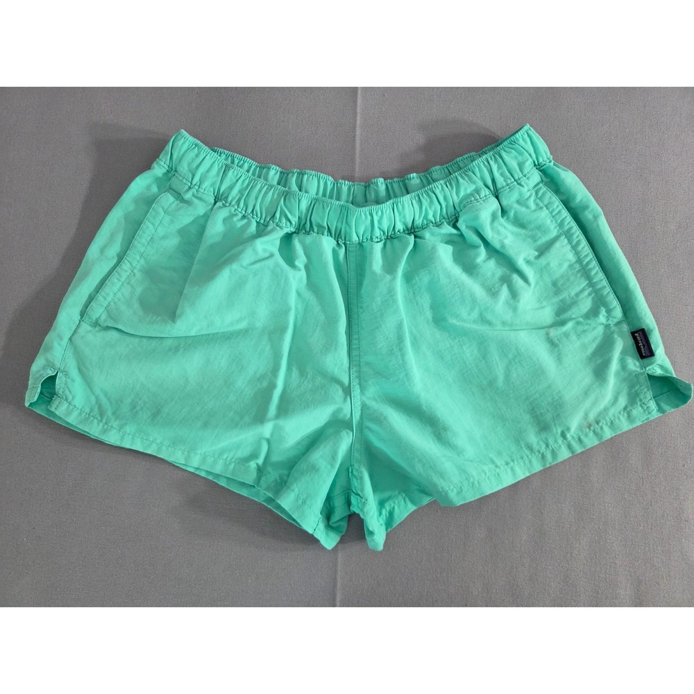 Patagonia Shorts Womens Medium Green Loose Performance Outdoor Hiking Stretch